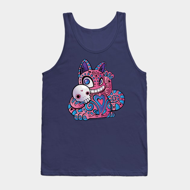 Lucky Sugar Cat Tank Top by Shanimation